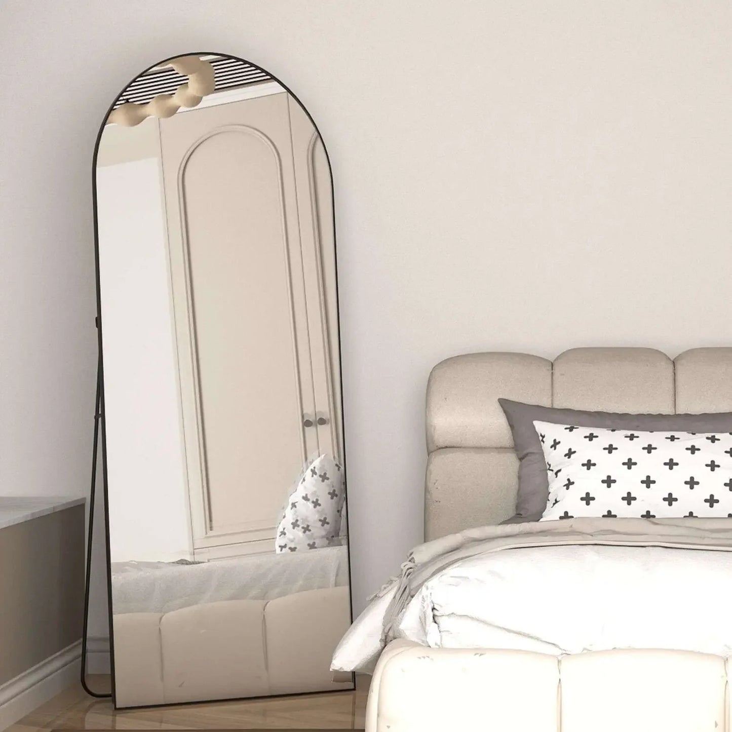 Arched Full-Length Mirror 165x60cm with Stand - Refined Maison®