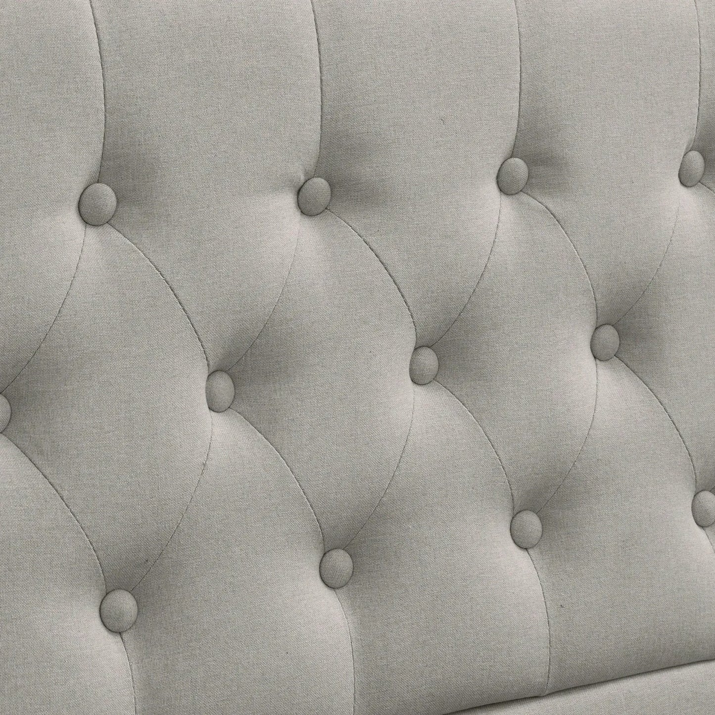 Yazarine Upholstered Super King Size Bed with Storage and Rivet Detail - Refined Maison®