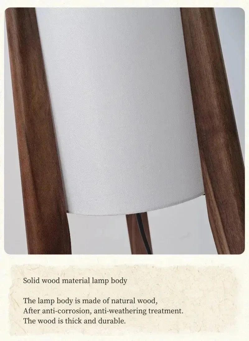 Nordic Retro Wood Floor Lamp - Refined Maison®