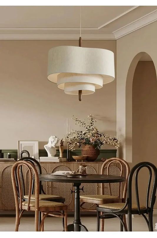 Adrianne LED Japanese Cloth Pendant Light - Refined Maison®