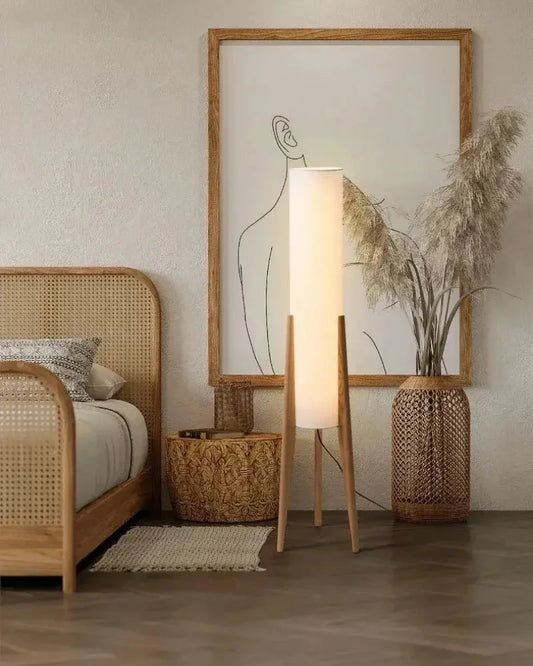 Nordic Retro Wood Floor Lamp - Refined Maison®
