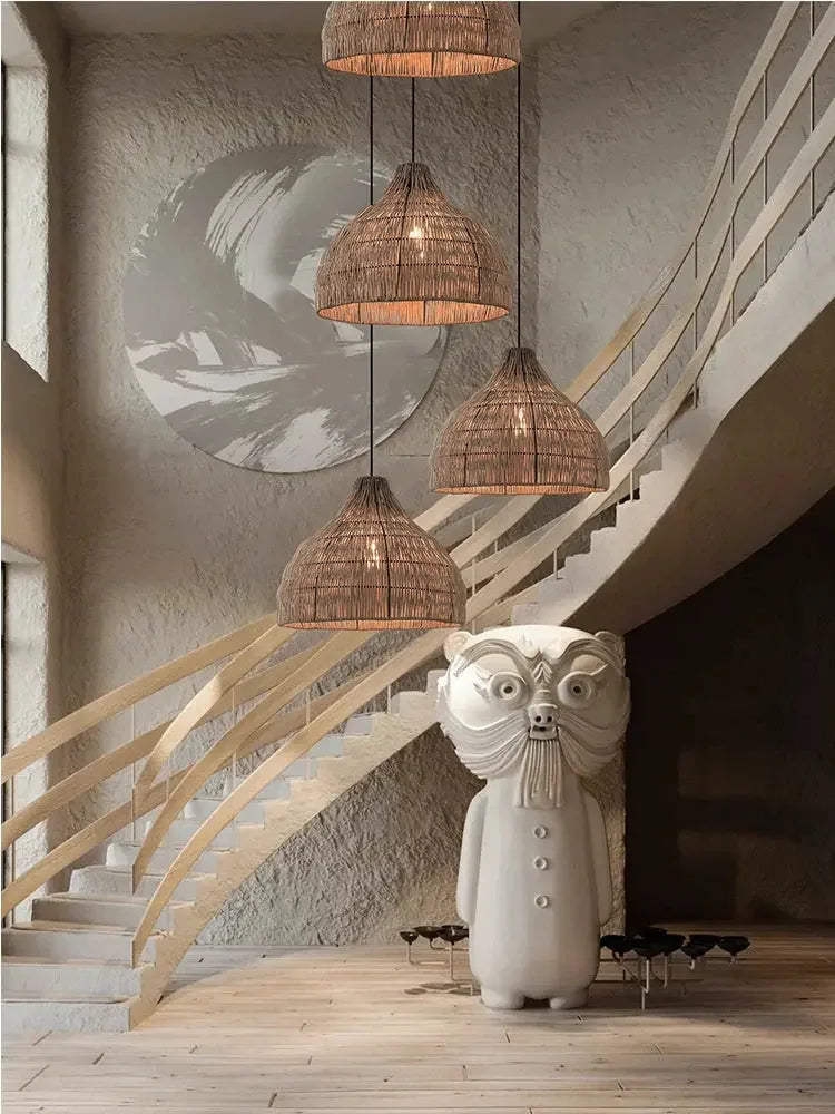 Basket Rattan Pendant Light - Refined Maison®
