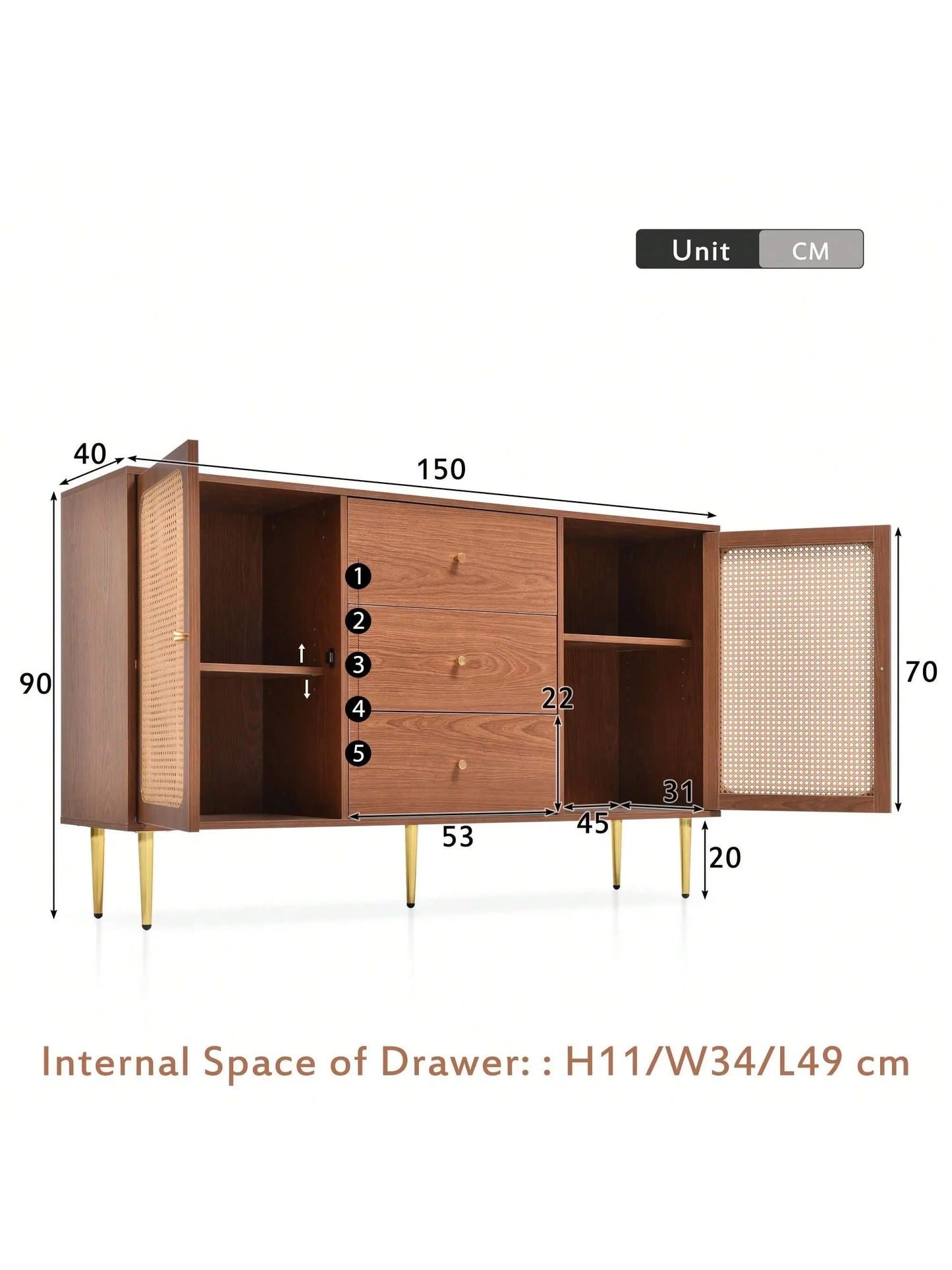 Axel Sideboard Cabinet - Refined Maison®