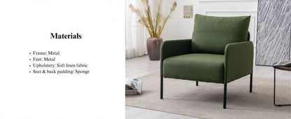 Gianna Accent Chair (Green) - Refined Maison®