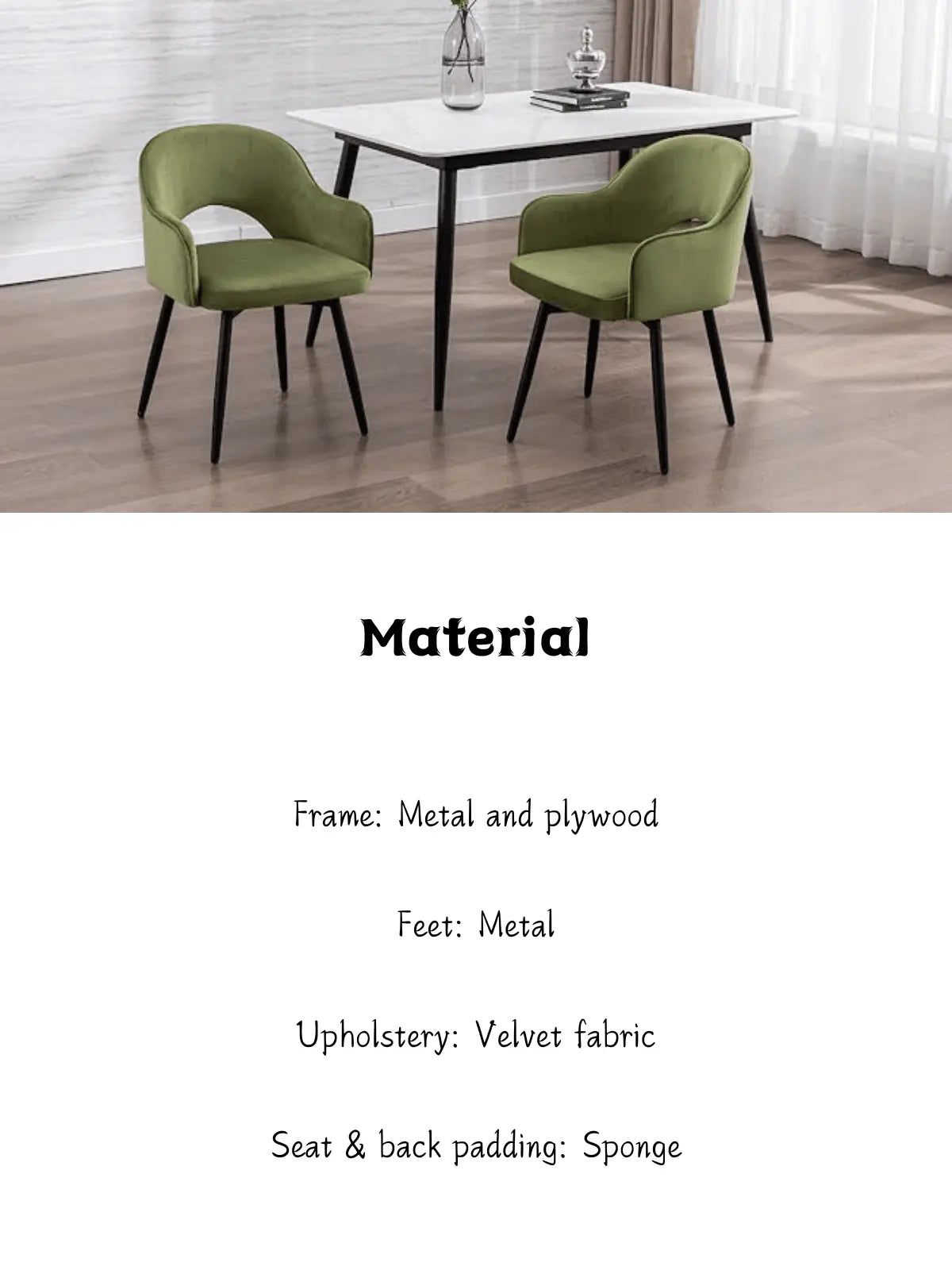 Amelia Dining Chairs (Set of 2) - Refined Maison®