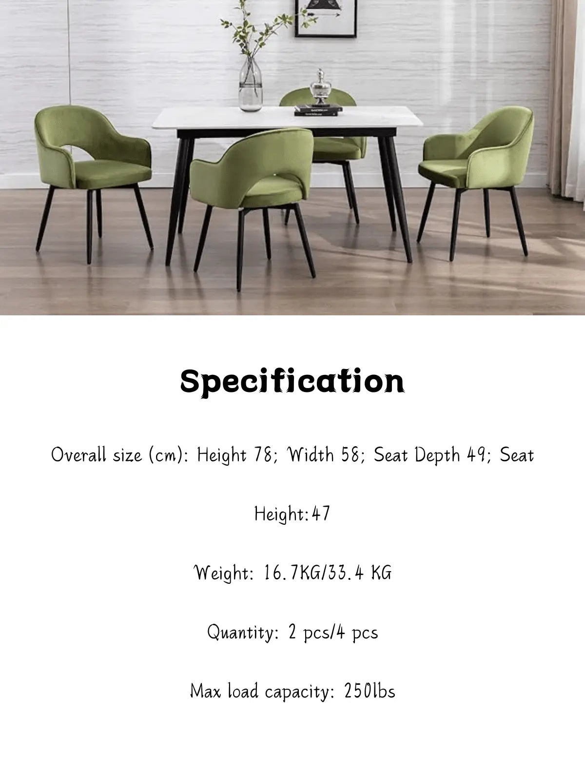 Amelia Dining Chairs (Set of 2) - Refined Maison®