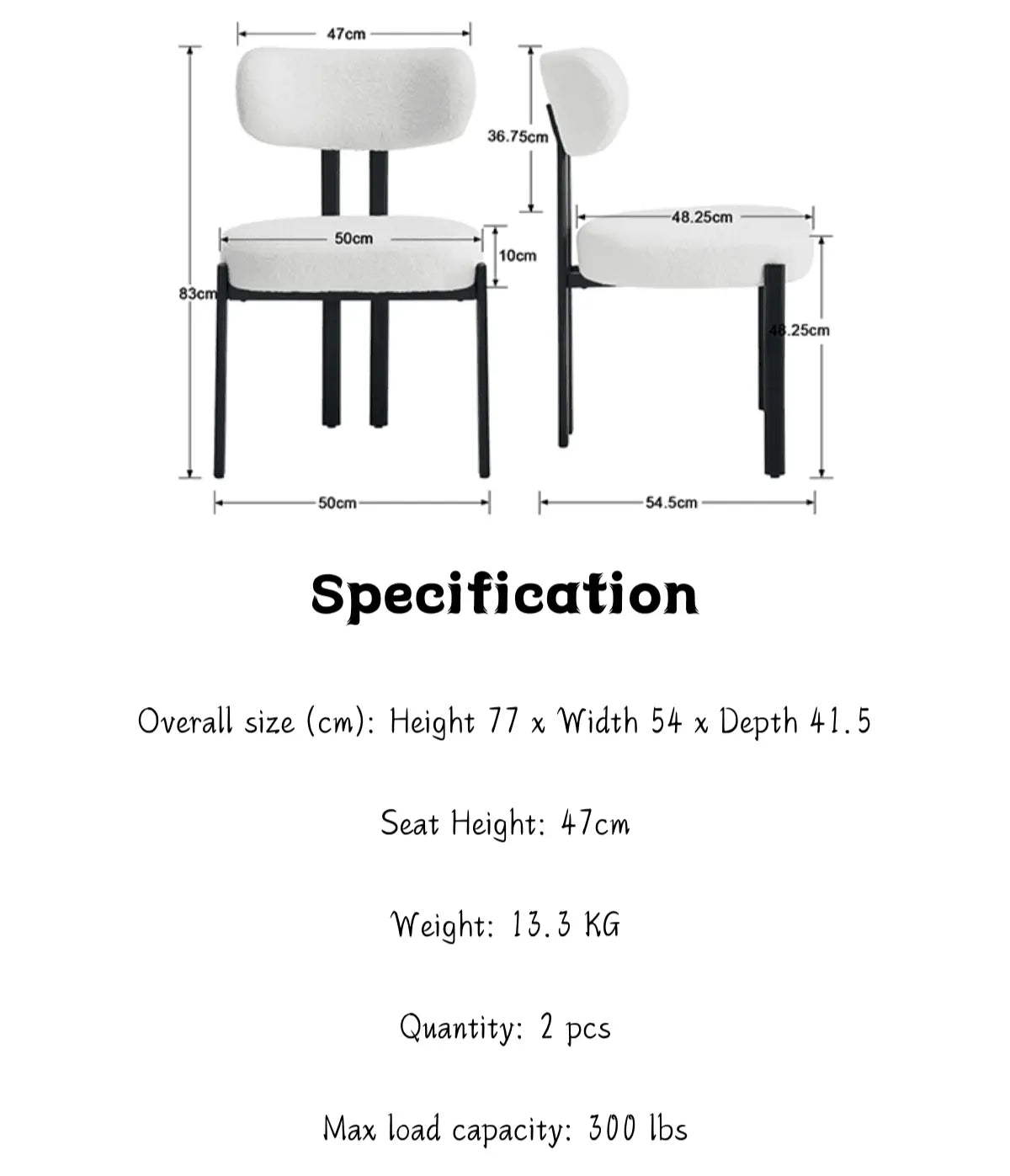 Ava Dining Chairs (Set of 2) - Refined Maison®