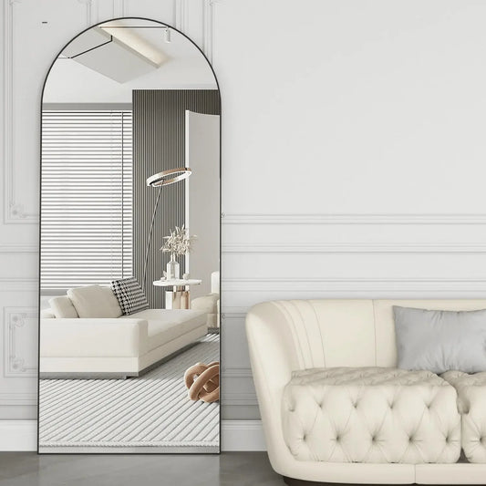 Arched Full-Length Mirror 165x60cm with Stand - Refined Maison®