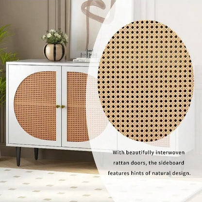 Ezra Sideboard with Rattan Doors - Refined Maison®