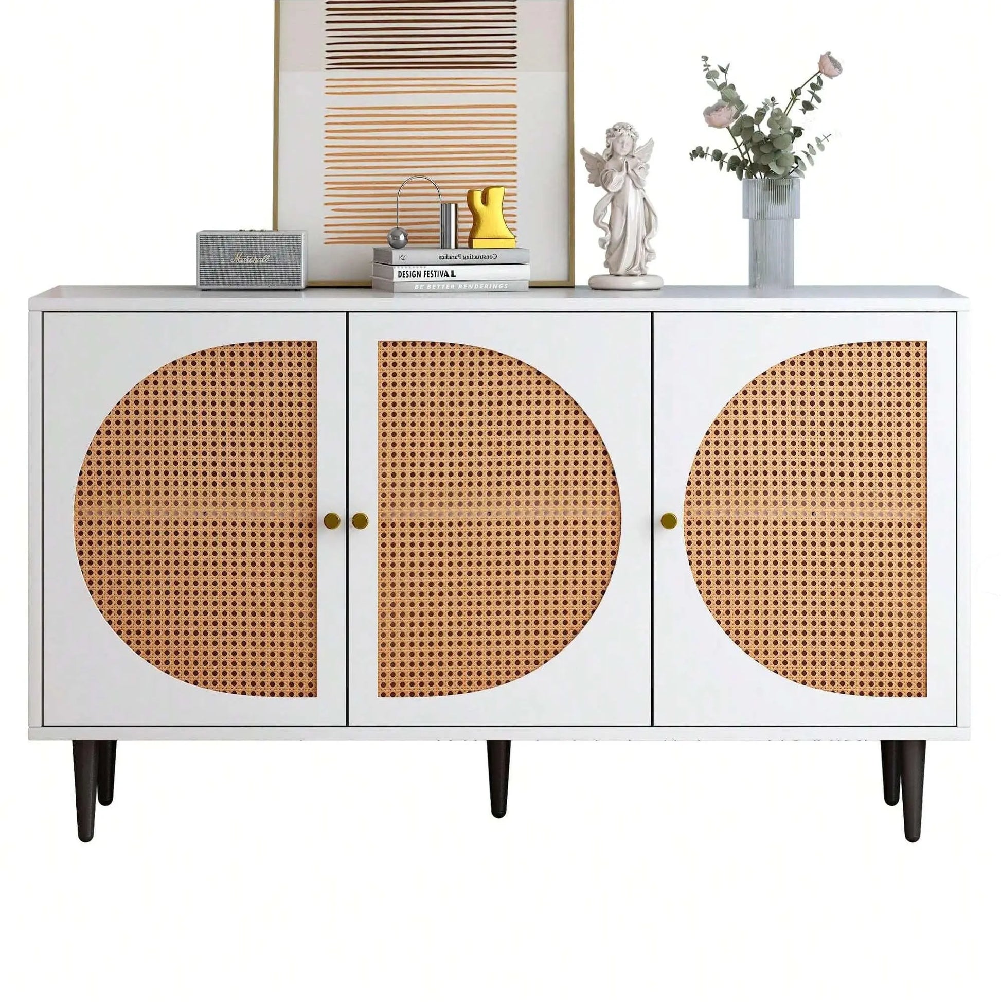 Ezra Sideboard with Rattan Doors - Refined Maison®