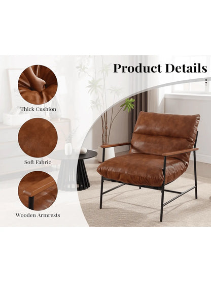 Isabella Accent Chair (Brown) - Refined Maison®