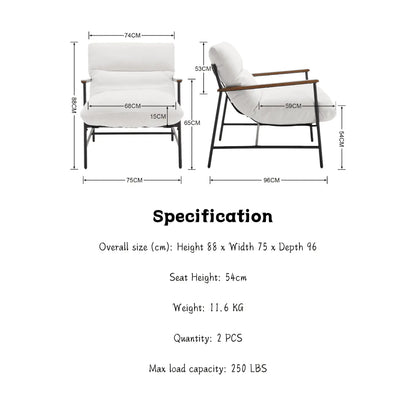 Isabella Accent Chair (White) - Refined Maison®