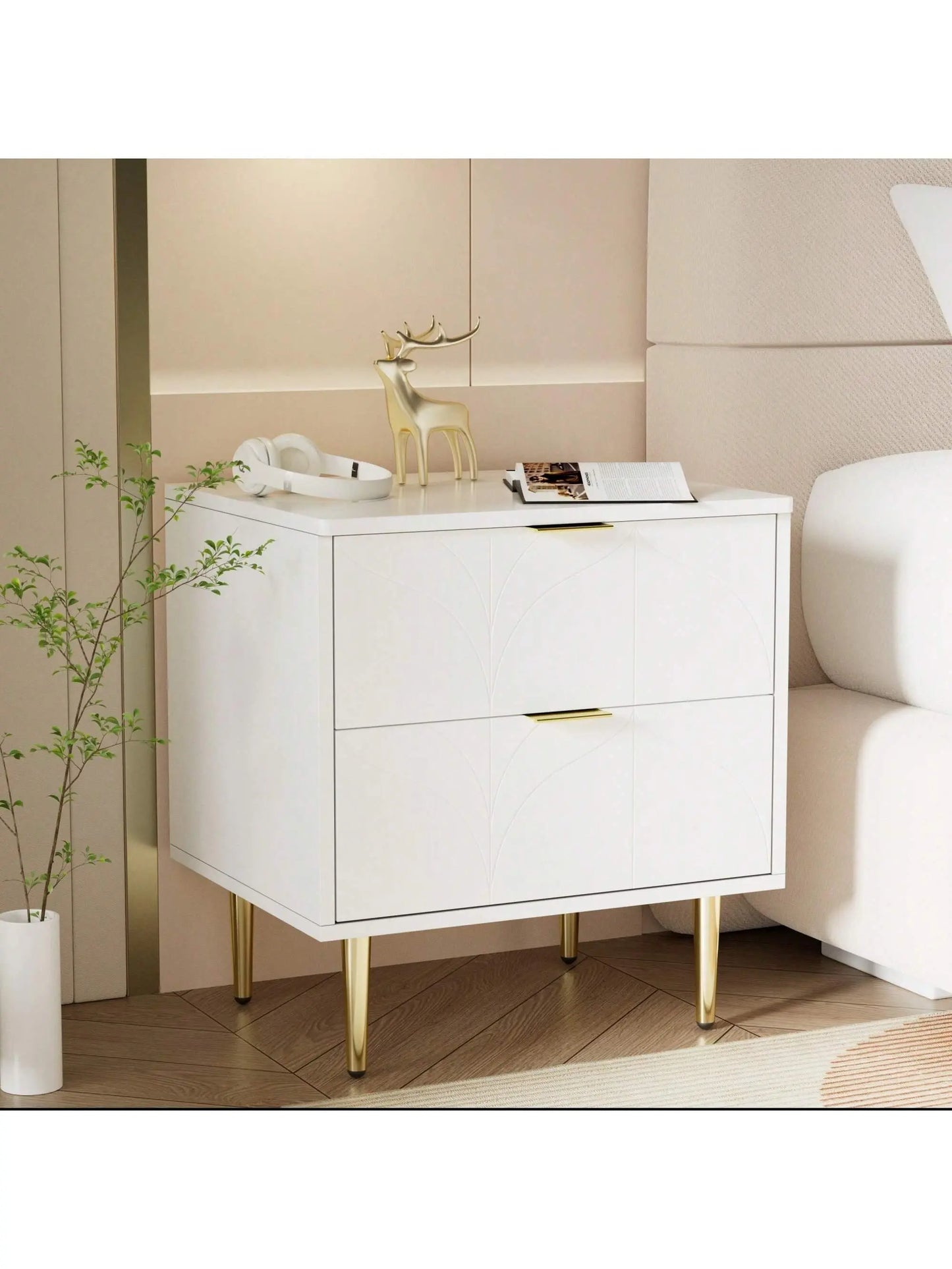 Austin Geometric Bedside Table (Set of 2) - Refined Maison®