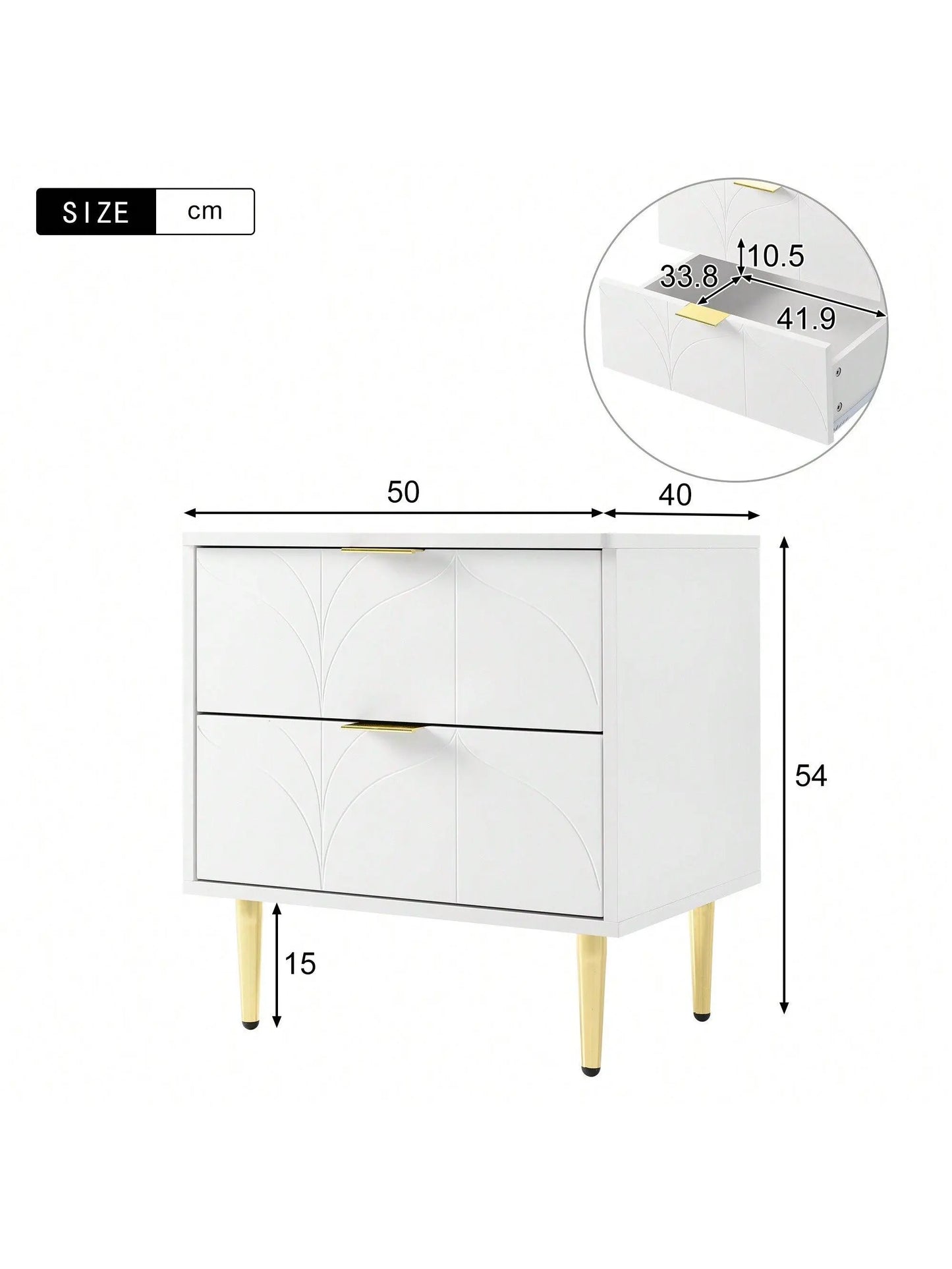 Austin Geometric Bedside Table (Set of 2) - Refined Maison®