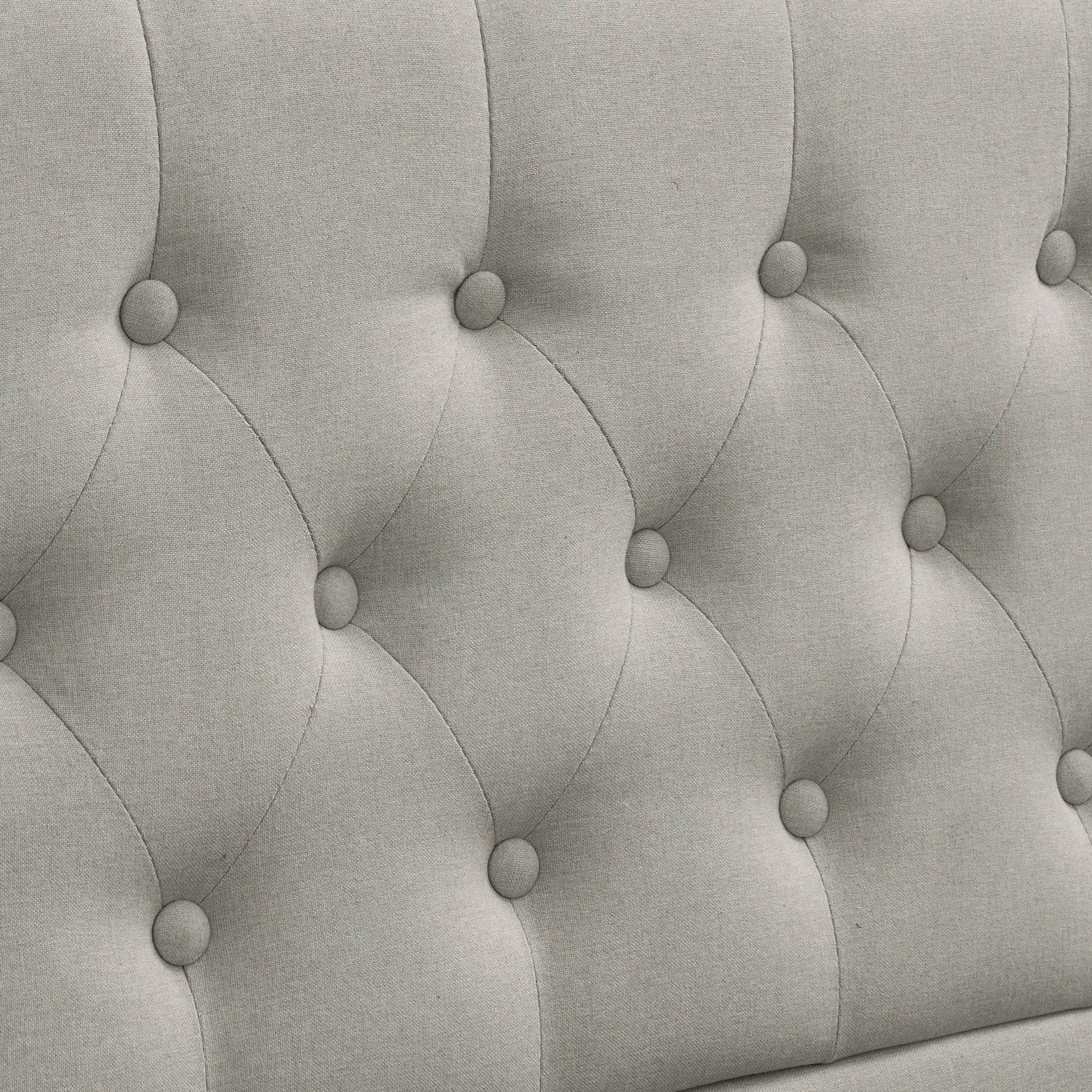 Yazarine Upholstered Super King Size Bed with Storage and Rivet Detail - Refined Maison®