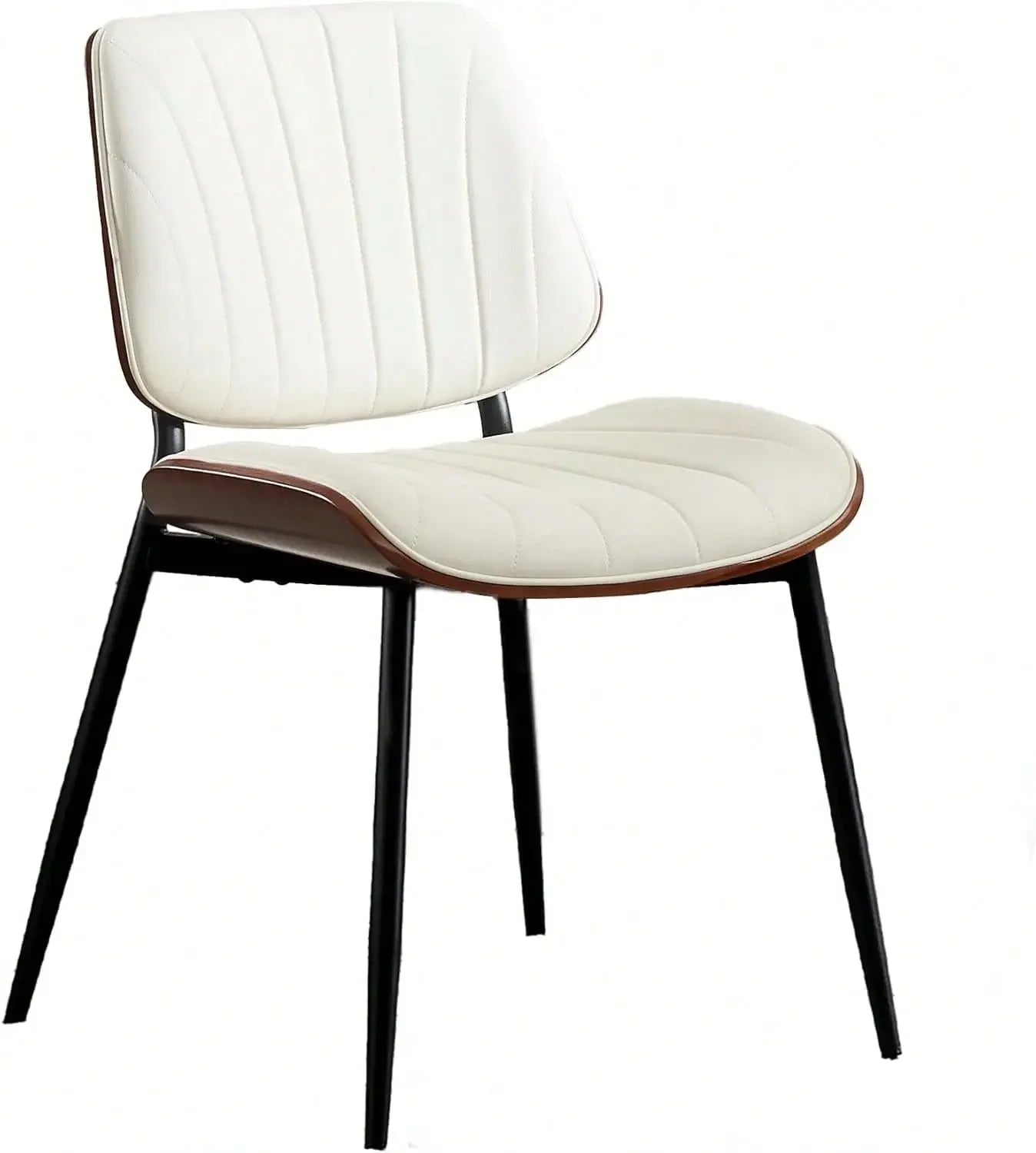 Benny Bentwood Dining Chairs, Set of 2 with PU Leather Upholstery Refined Maison®