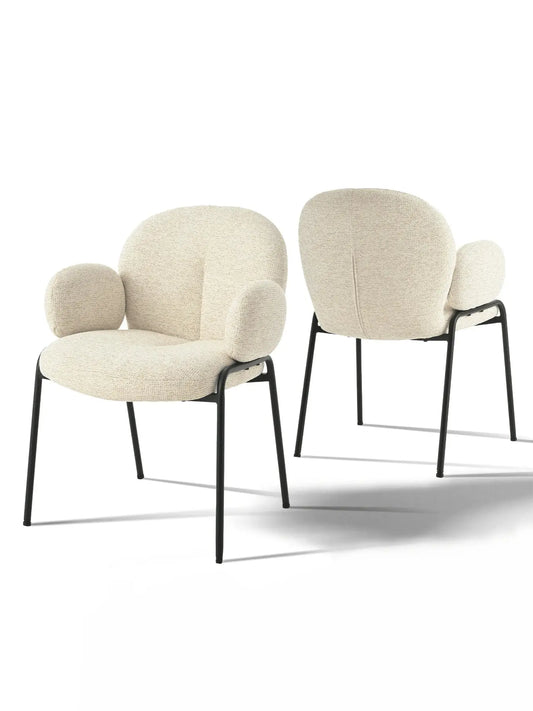 Geo Dining Chairs, Rounded Arms, Set of 2/4/6 Refined Maison®