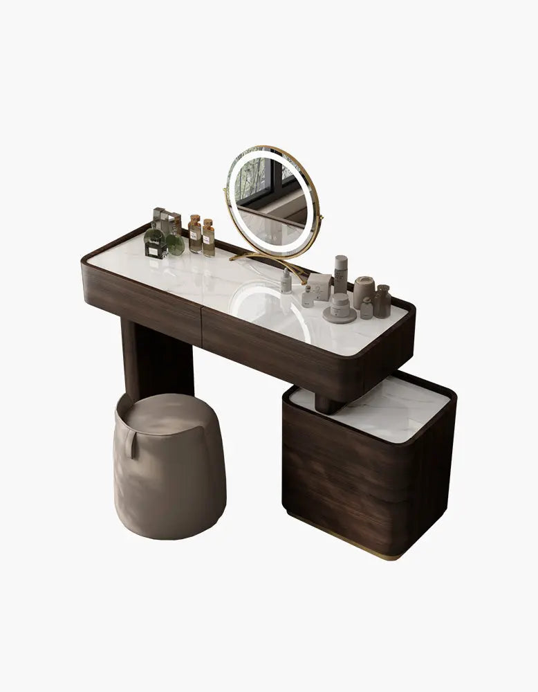 Harding Dressing Table With Mirror, Sintered Stone DC Concept