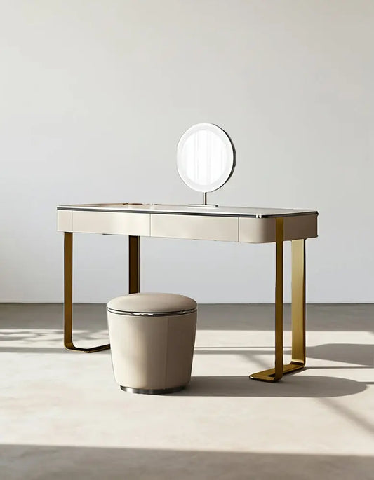 Hamlin Dressing Table With Mirror, Sintered Stone DC Concept