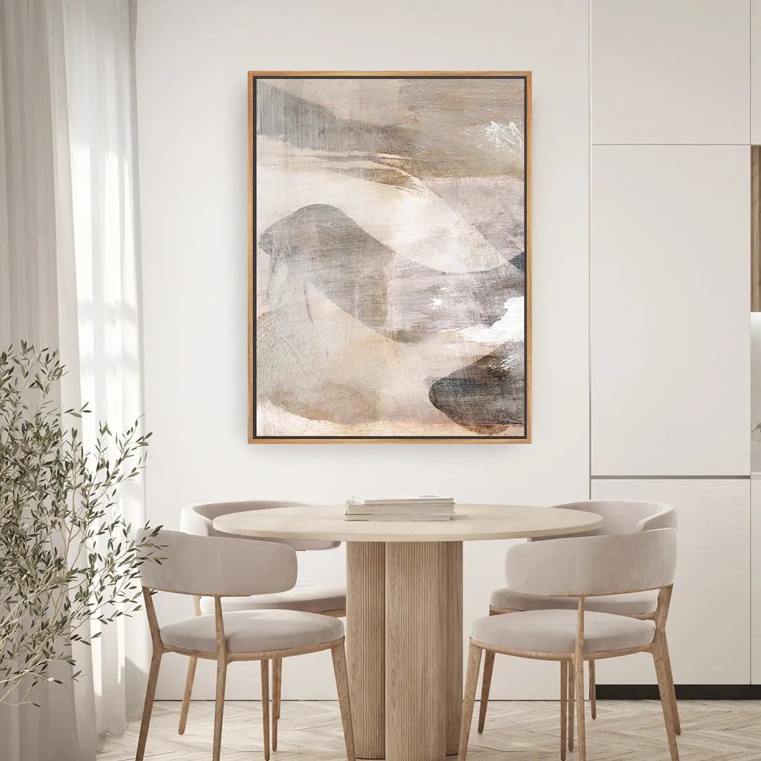 Layers 1 Framed Printed Canvas Mala Art Co.