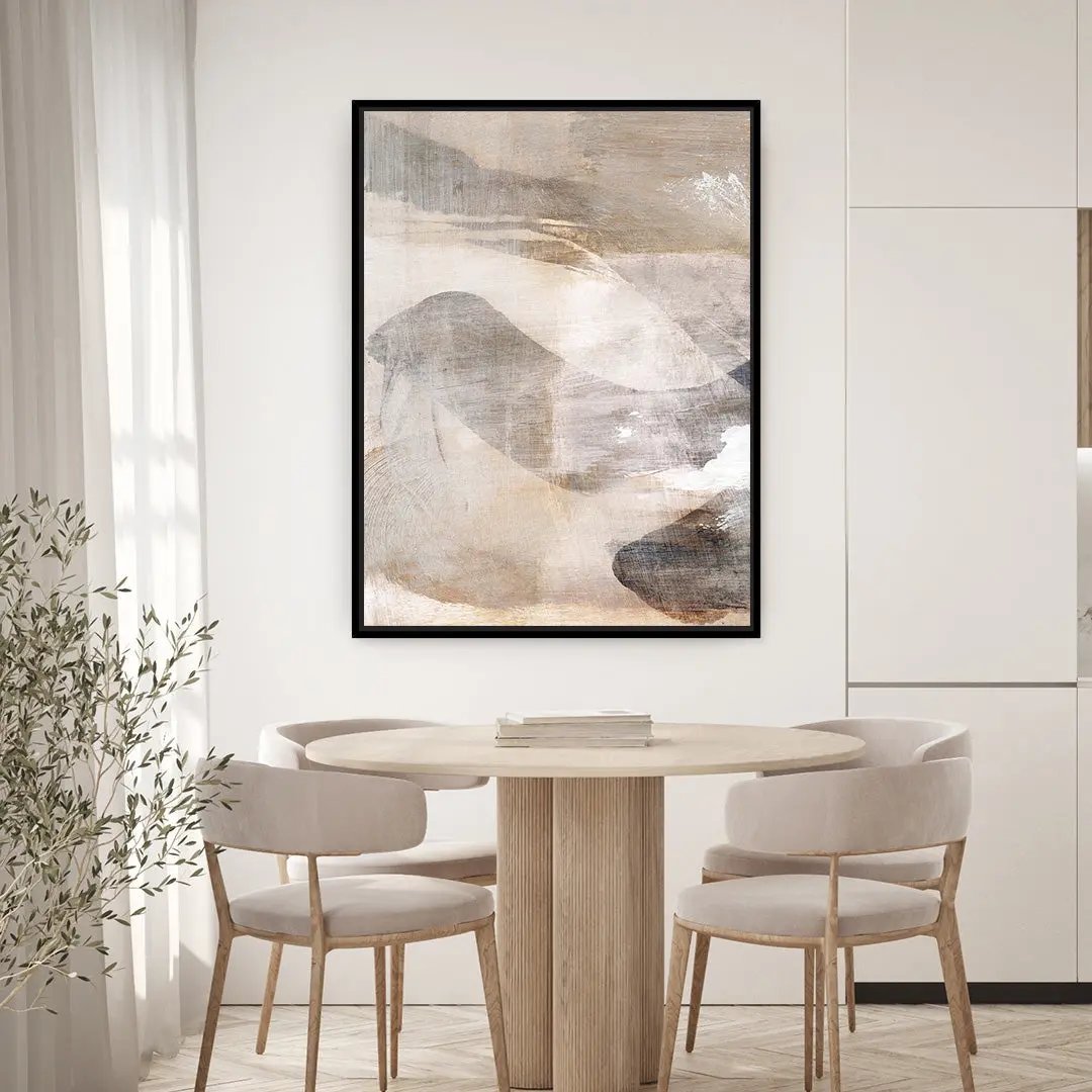 Layers 1 Framed Printed Canvas Mala Art Co.