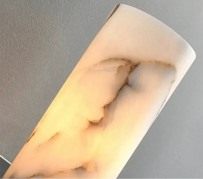 Gina Ribbed Gold Marble Wall Sconce Refined Maison®