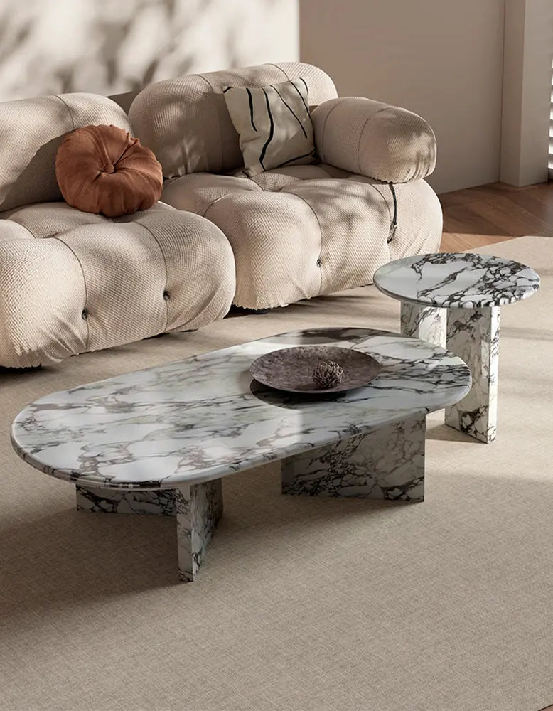 Goliah Coffee Table Set, Marble DC Concept