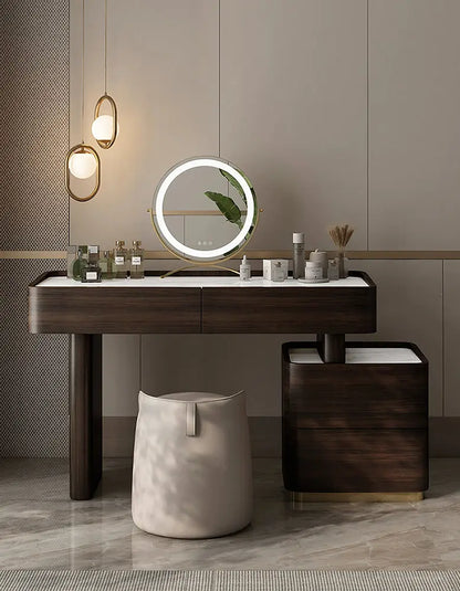 Harding Dressing Table With Mirror, Sintered Stone DC Concept