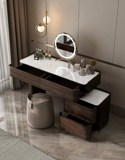 Harding Dressing Table With Mirror, Sintered Stone DC Concept