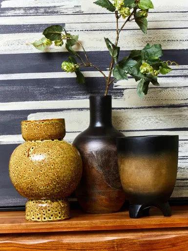 Arlo Large Wooden Ombre Vase Orsina
