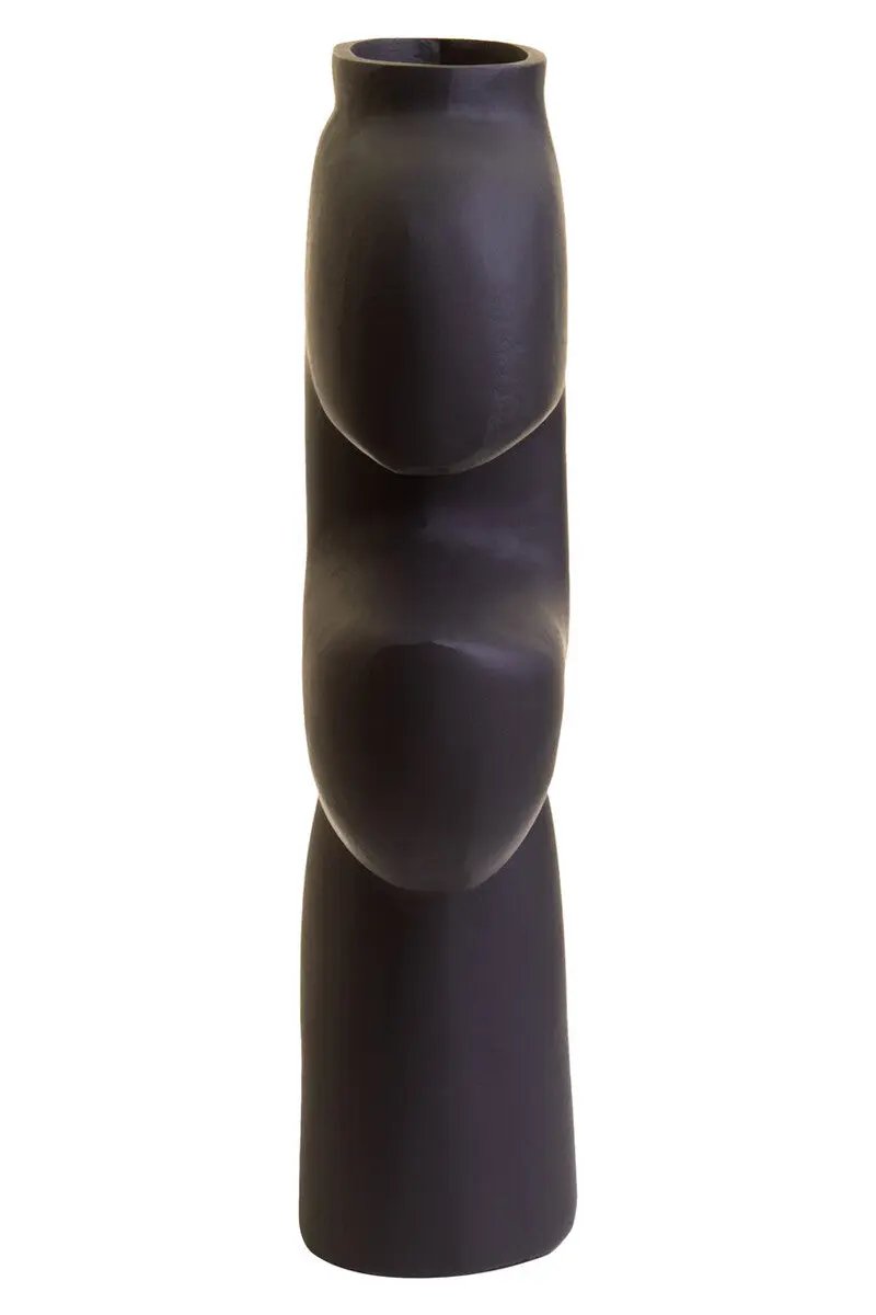 Hapax Abstract Small Black Vase Orsina