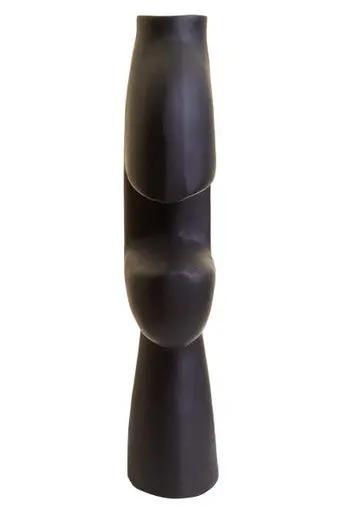 Hapax Abstract Large Black Vase Orsina