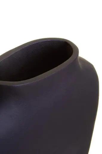 Hapax Abstract Large Black Vase Orsina