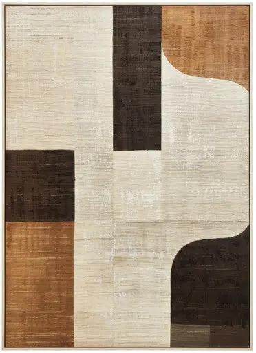 Astratto Neutral Abstract Textured Canvas Wall Art Orsina