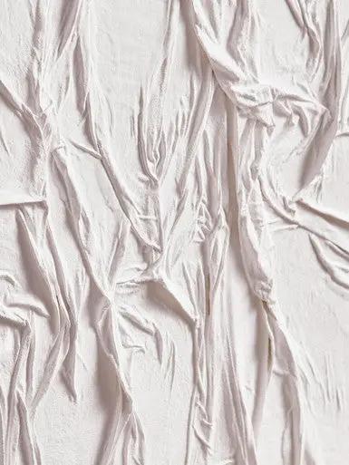 Astratto Canvas White Pleated Fabric Hand Painted Wall Art Orsina