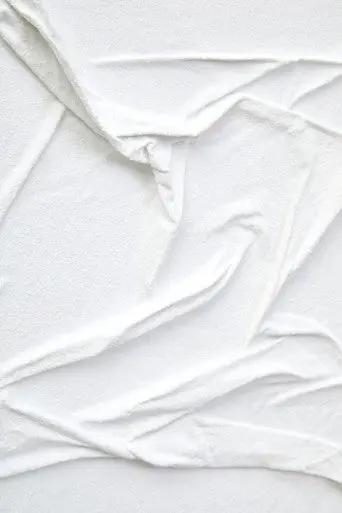 Astratto Canvas White Pleated Fabric Hand Painted Wall Art Orsina