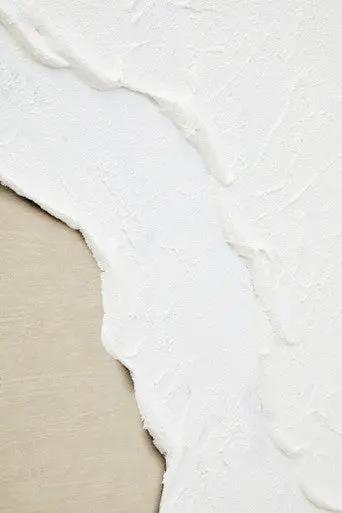 Astratto Canvas Natural And White Textured Plaster Wall Art Orsina