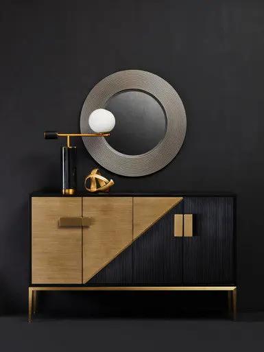 Davoli Black And Grey Sideboard Orsina