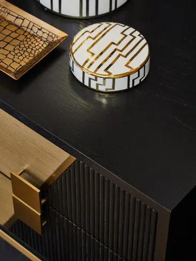 Davoli Two Drawer Side Table Orsina