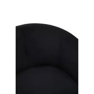 Vogue Black Velvet And Matte Gold Dining Chair Orsina