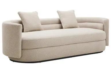 Oratino Ivory Linen Fabric 3 Seater Sofa Orsina