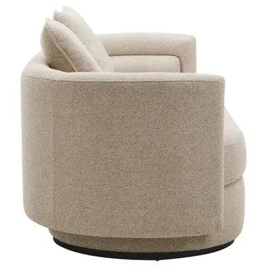 Oratino Ivory Linen Fabric 3 Seater Sofa Orsina