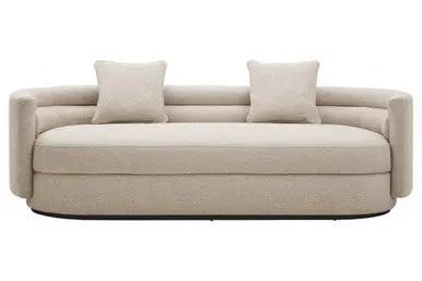 Oratino Ivory Linen Fabric 3 Seater Sofa Orsina