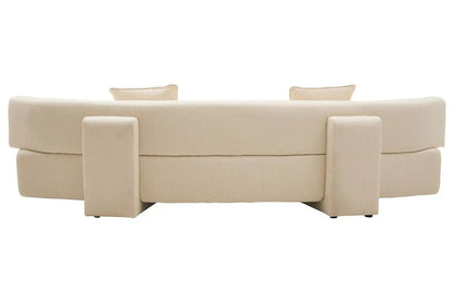 Ozzano Cream Linen Fabric 3 Seater Sofa Orsina