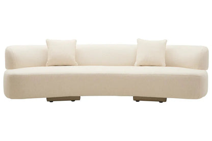 Ozzano Cream Linen Fabric 3 Seater Sofa Orsina
