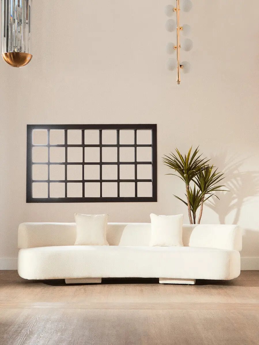 Ozzano Cream Linen Fabric 3 Seater Sofa Orsina