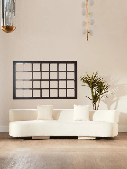 Ozzano Cream Linen Fabric 3 Seater Sofa Orsina