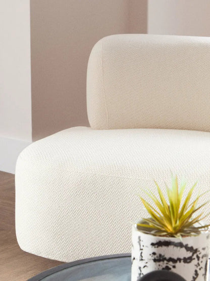 Ozzano Cream Linen Fabric 3 Seater Sofa Orsina