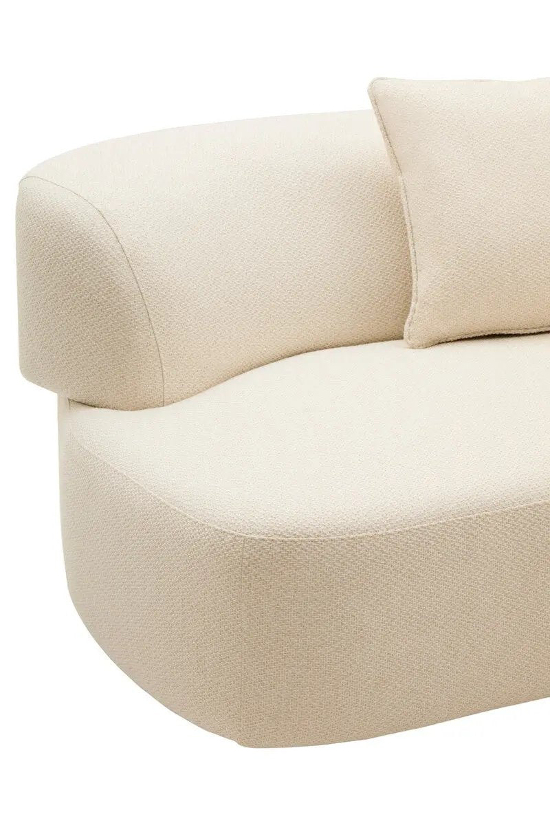 Ozzano Cream Linen Fabric 3 Seater Sofa Orsina