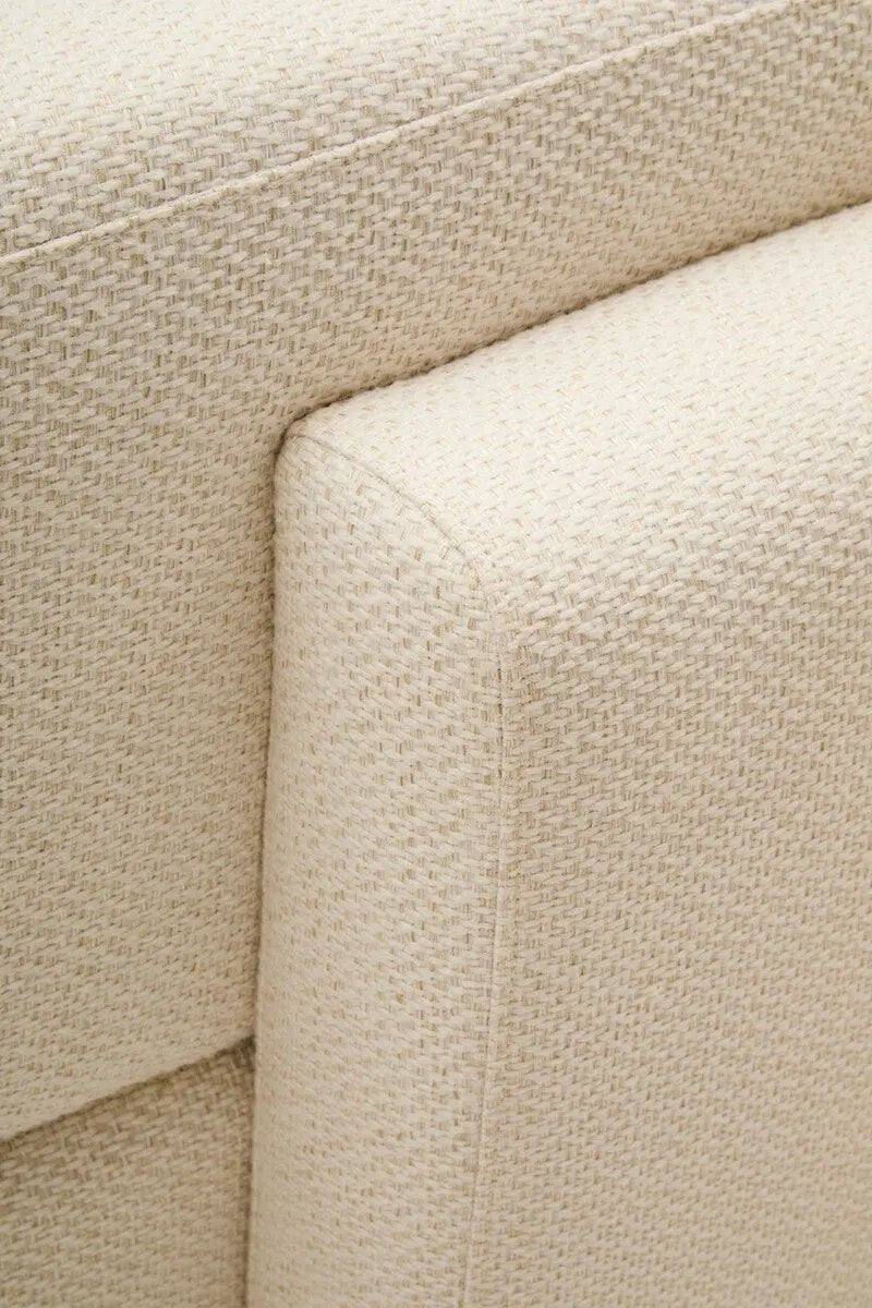 Ozzano Cream Linen Fabric 3 Seater Sofa Orsina